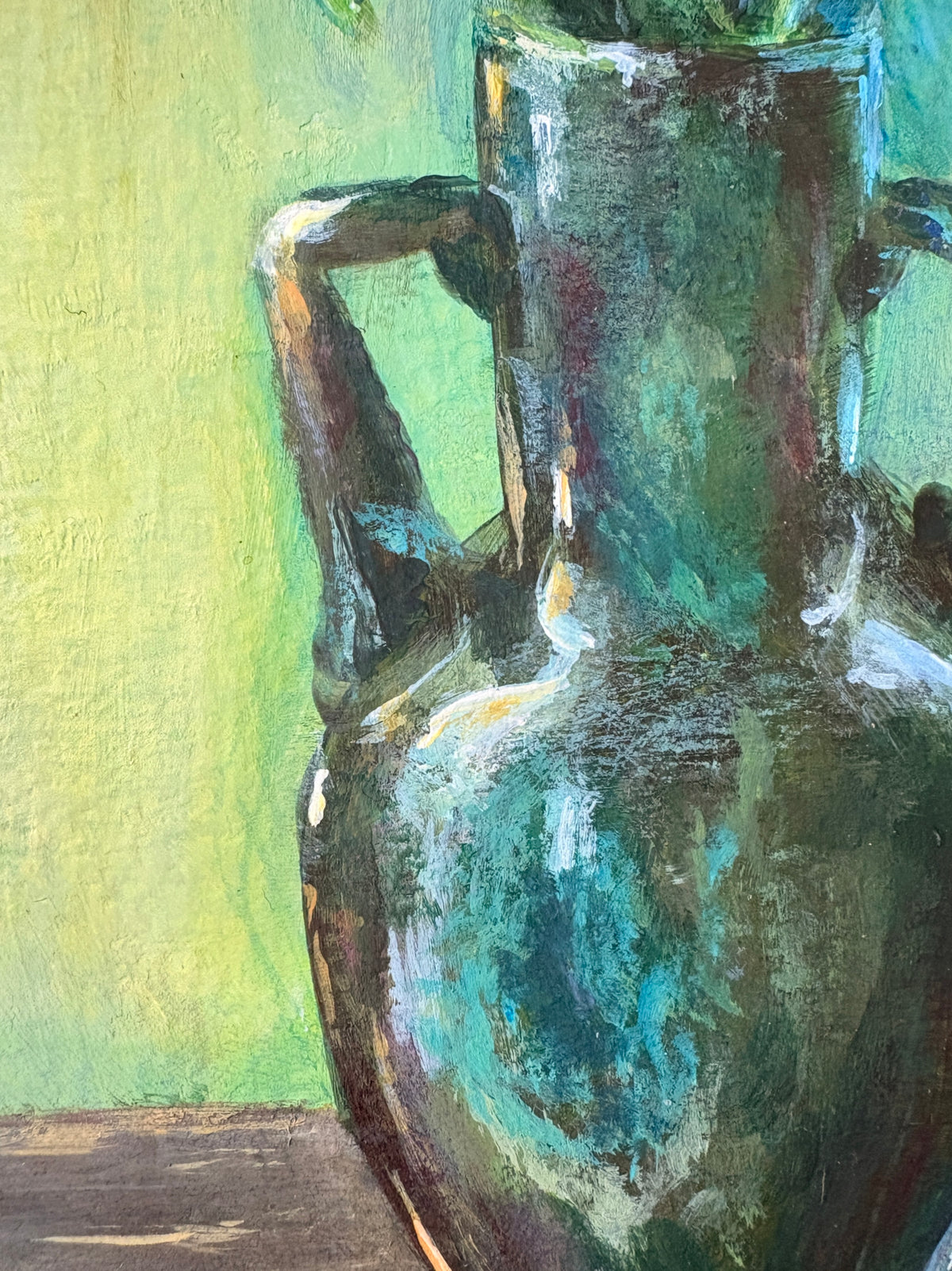 Vase chiné printanier